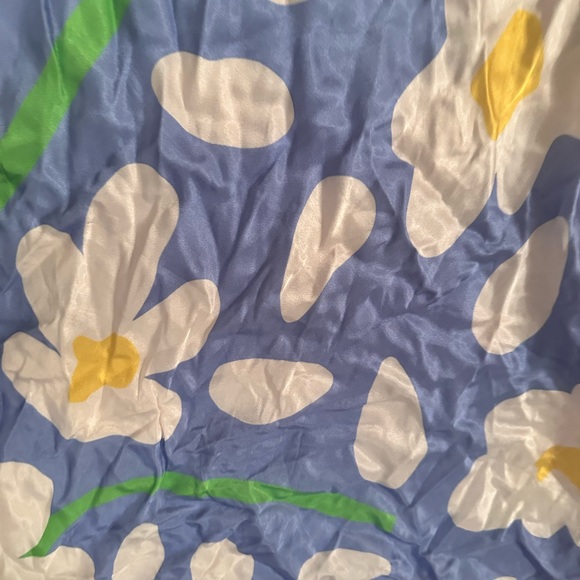 Gorman Skirt size 10 blue sunflower print satin midi luke John Matthew Arnold - Picture 5 of 6